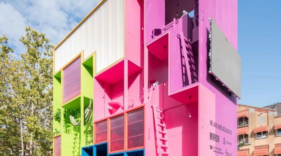 Wego Hotel dutch design week gekleurde panelen